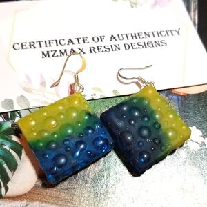 RAINDROP EFFECT MzMax Resin Designs Earrings